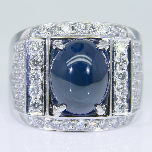 藍寶石男戒 7克拉 SM00653