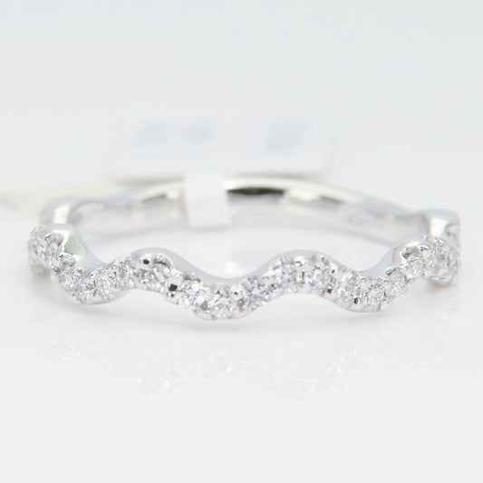 鑽石線戒 波浪 DG01461