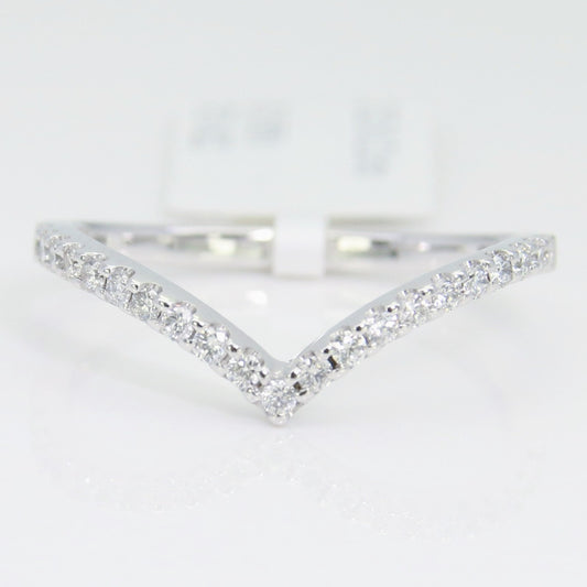 鑽石線戒 V形 DG01493