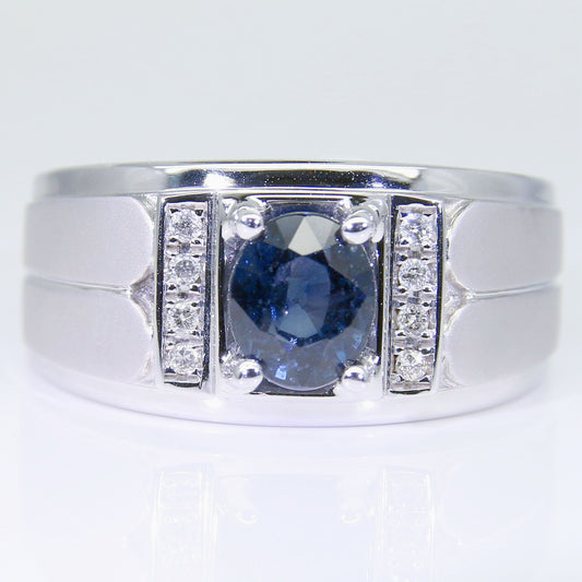 藍寶石男戒 1克拉 SM00776