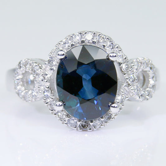 藍寶石女戒 錫蘭 2克拉 SG00550