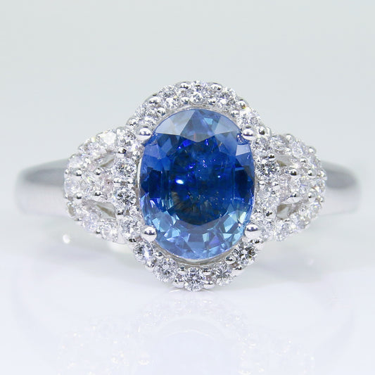 藍寶石女戒 錫蘭 1克拉 SG00518