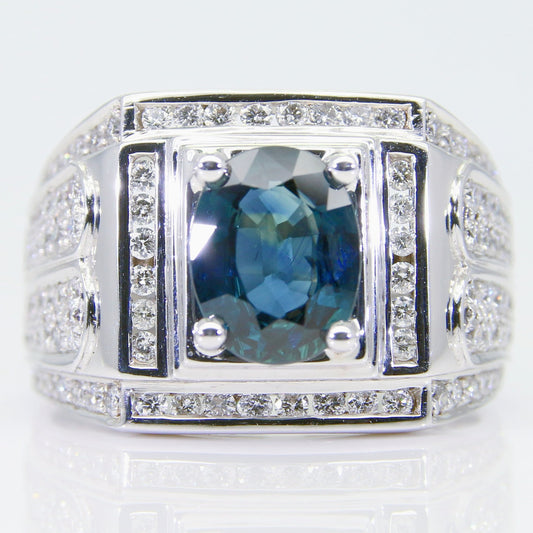 藍寶石男戒 2克拉 SM00732