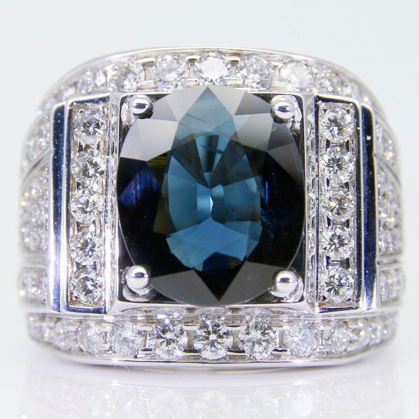 藍寶石男戒 5克拉 SM00746