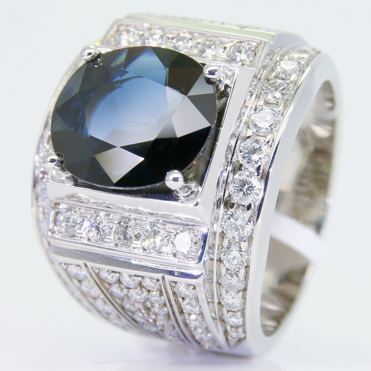 藍寶石男戒 5克拉 SM00746