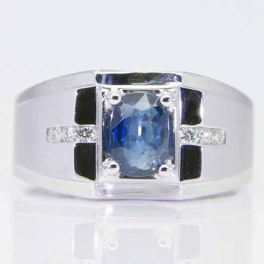 藍寶石男戒 1克拉 SM00767