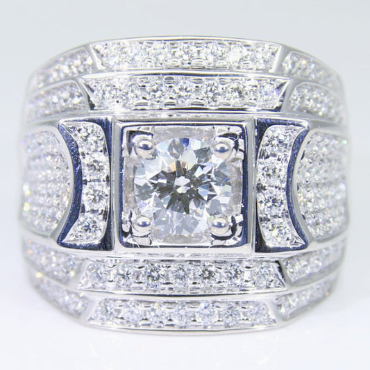 培育鑽石 1克拉 鑽石男戒 DM00752