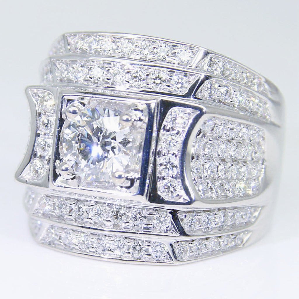 培育鑽石 1克拉 鑽石男戒 DM00752