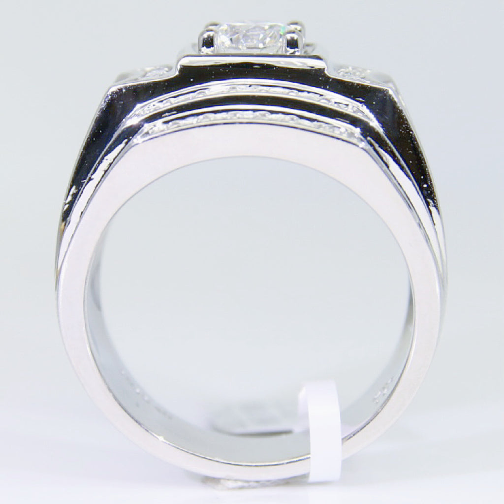 培育鑽石 1克拉 鑽石男戒 DM00752