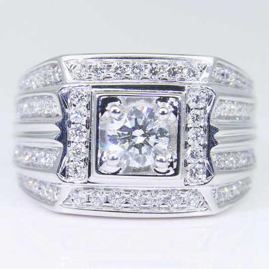 鑽石男戒 50分 DM00755