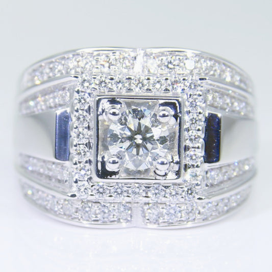 鑽石男戒 50分 DM00754