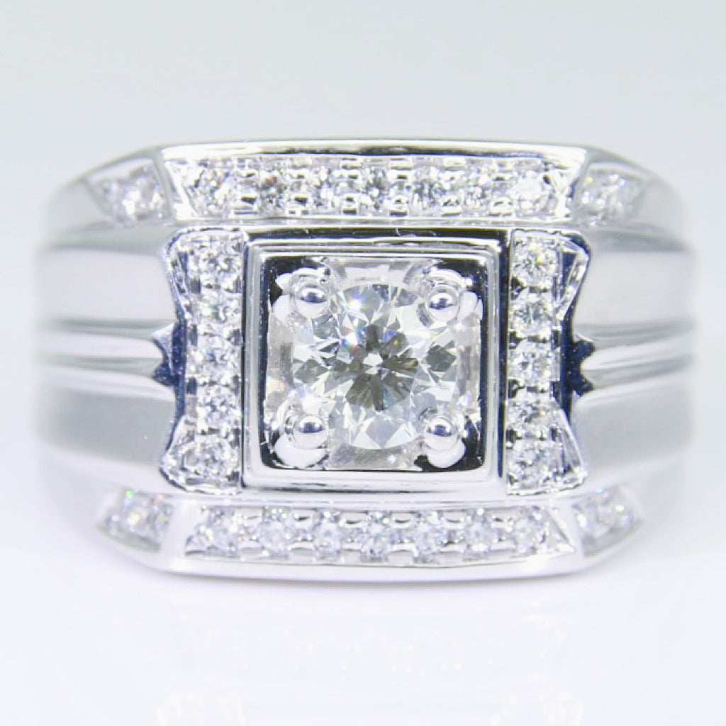 鑽石男戒 50分 DM00753