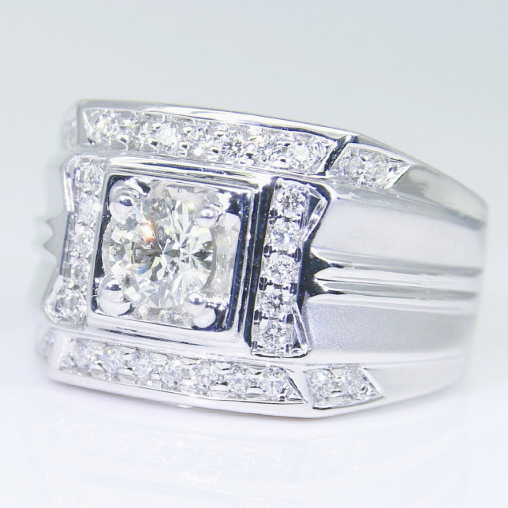 鑽石男戒 50分 DM00753