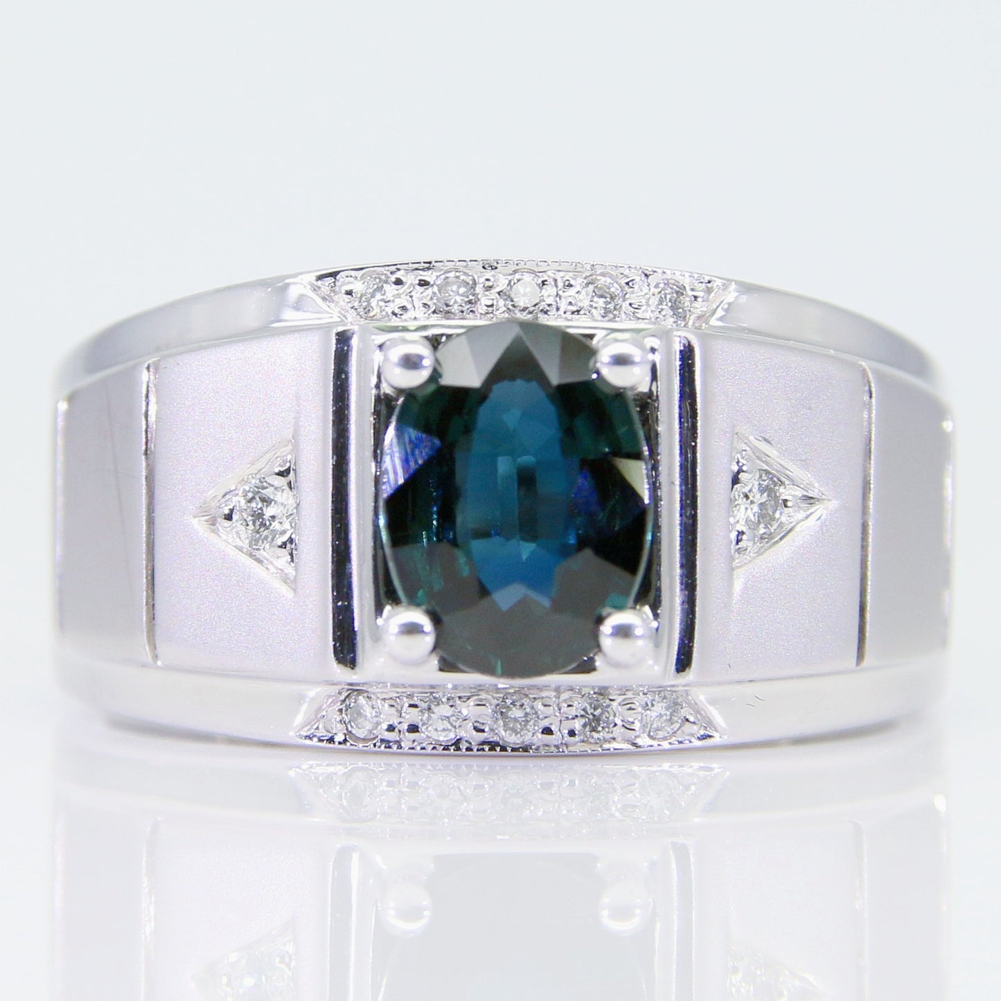 藍寶石男戒 1克拉 SM00392