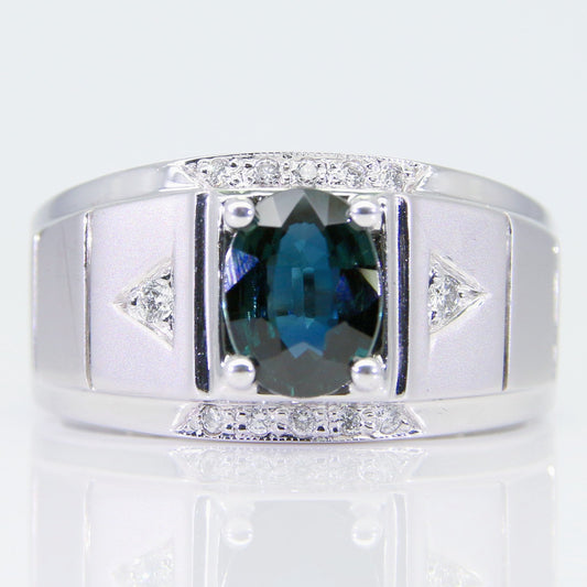 藍寶石男戒 1克拉 SM00392