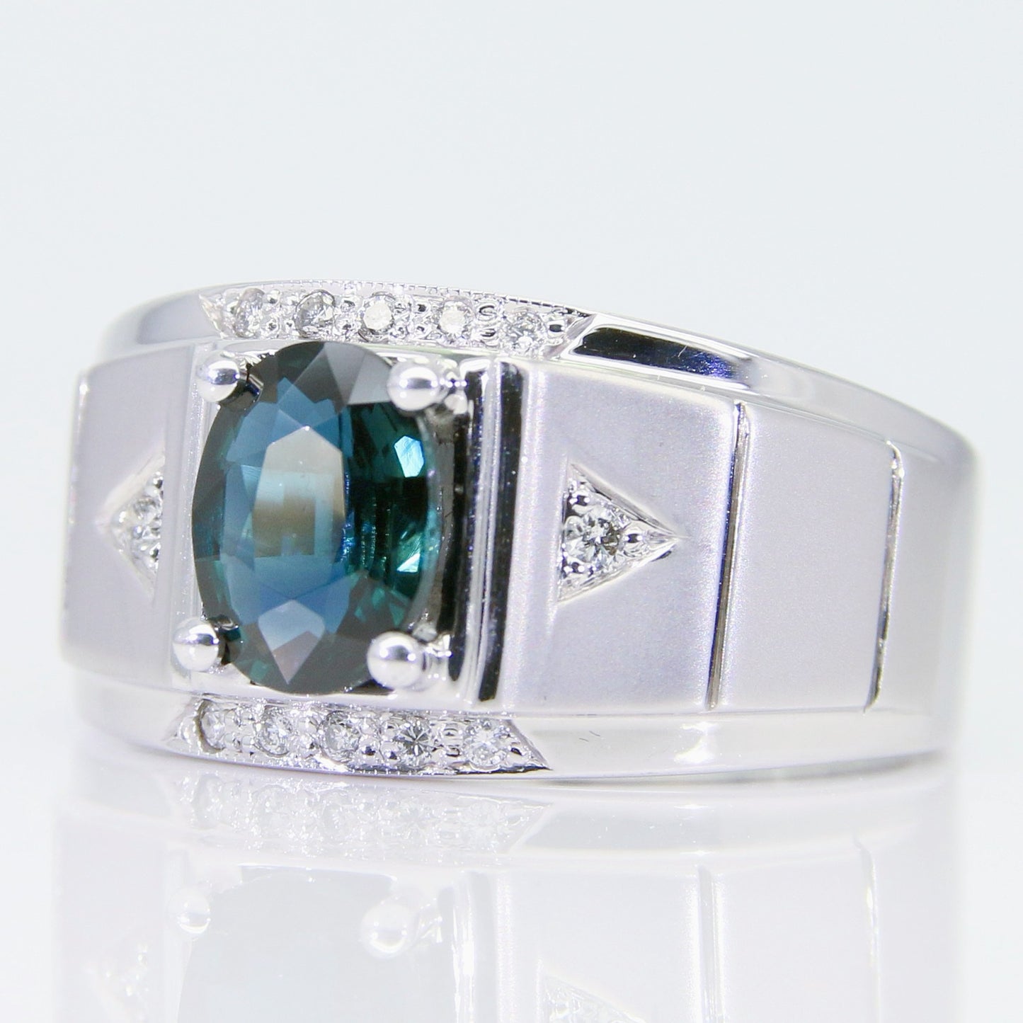 藍寶石男戒 1克拉 SM00392