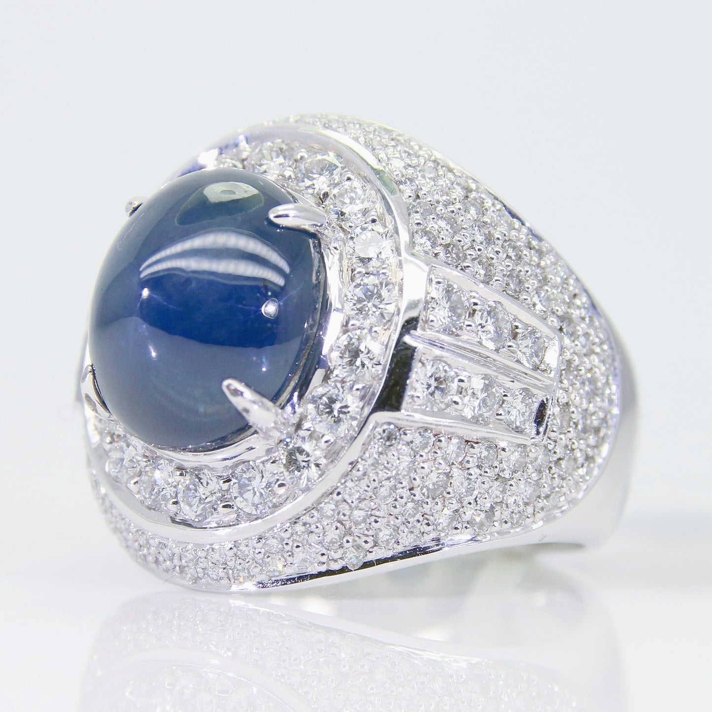 藍寶石男戒 緬甸 9克拉 SM00654