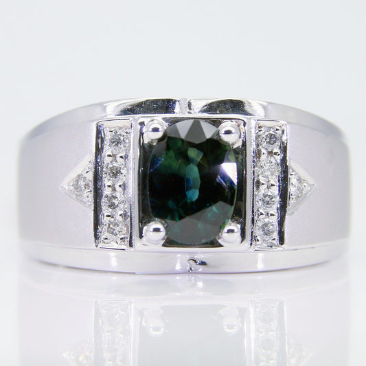 藍寶石男戒 1克拉 SM00684