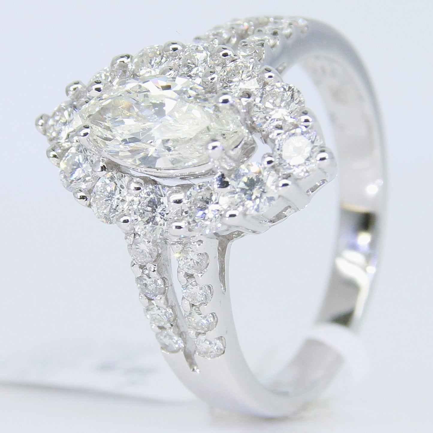 鑽石女戒 馬眼形 70分 DG00615