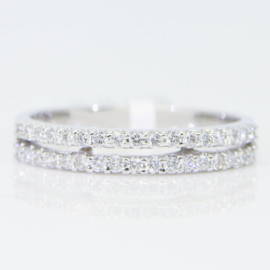 鑽石線戒 雙排 DG01426