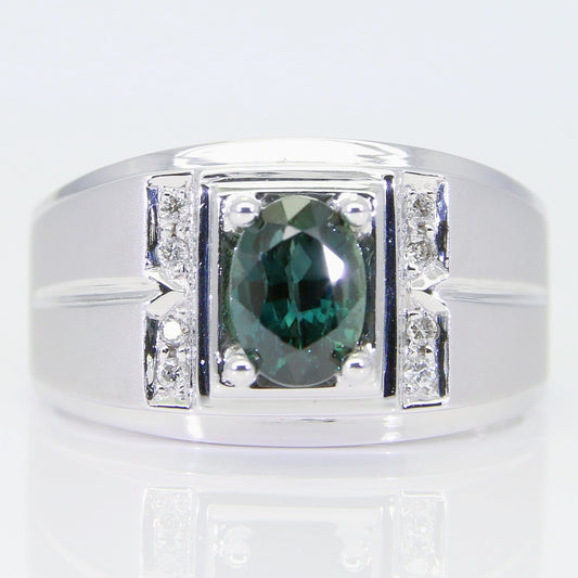 藍寶石男戒 無燒 1克拉 SM00675