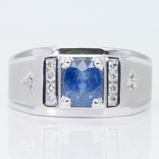 藍寶石男戒 1克拉 SM00769