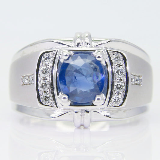 藍寶石男戒 1克拉 SM00773