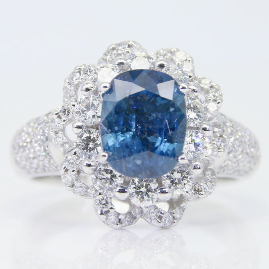 藍寶石女戒 2克拉 SG00542