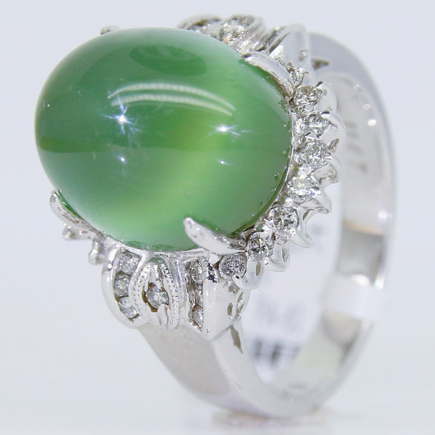 葡萄石女戒 無燒 11克拉 FG00009