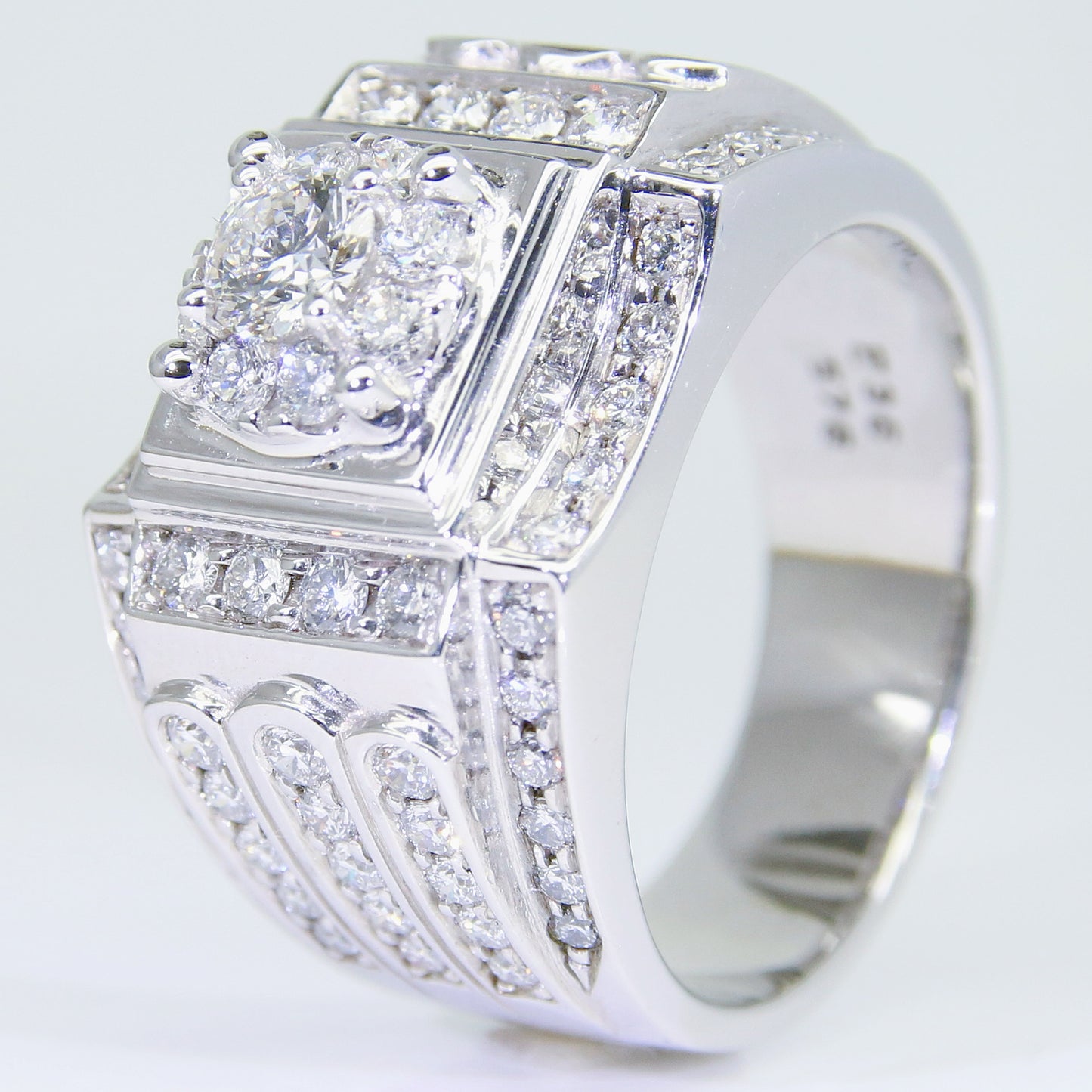 鑽石男戒 1-3克拉 組合鑽 空台 DM00559