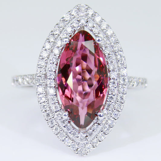 碧璽戒指 橙紅 2克拉 KG00053