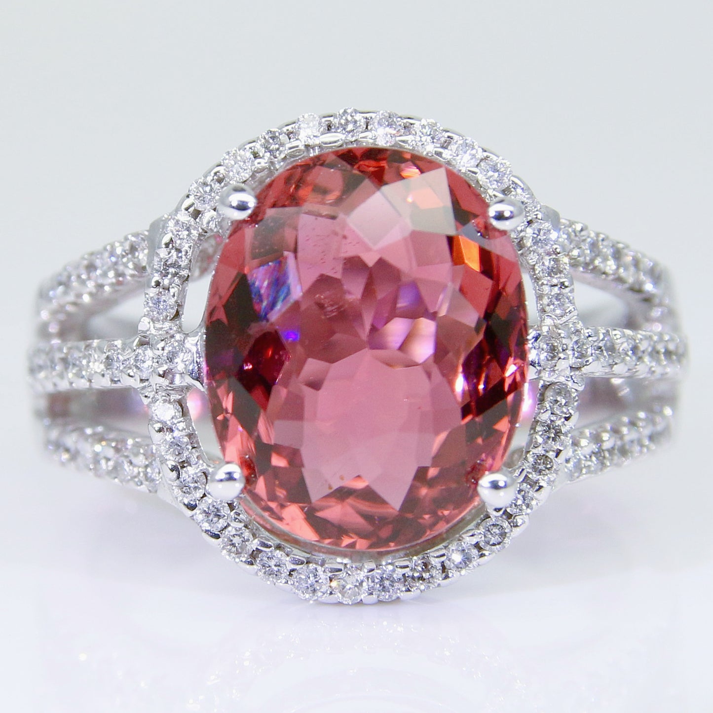 碧璽戒指 橙紅 4克拉 KG00026