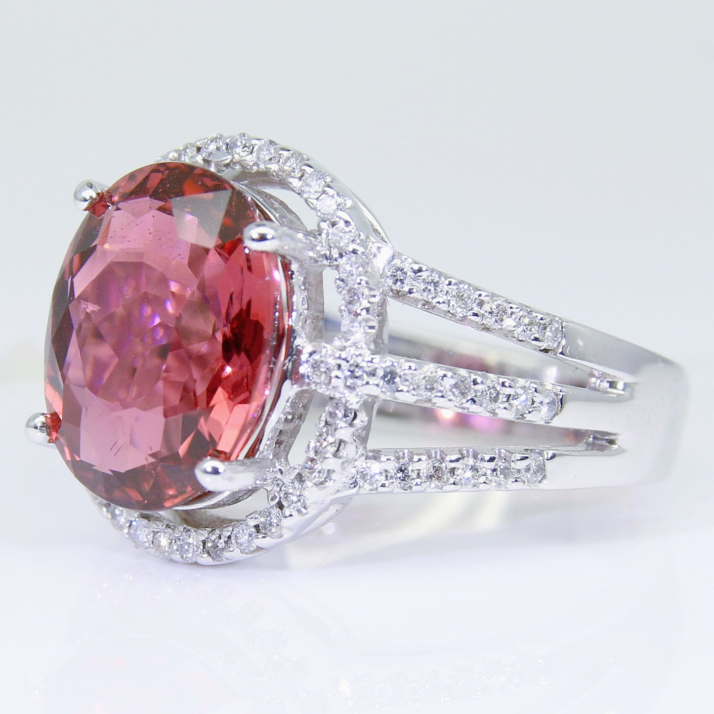 碧璽戒指 橙紅 4克拉 KG00026