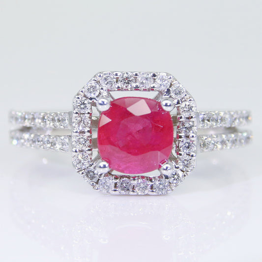 紅寶石女戒 緬甸 1克拉 RG00194