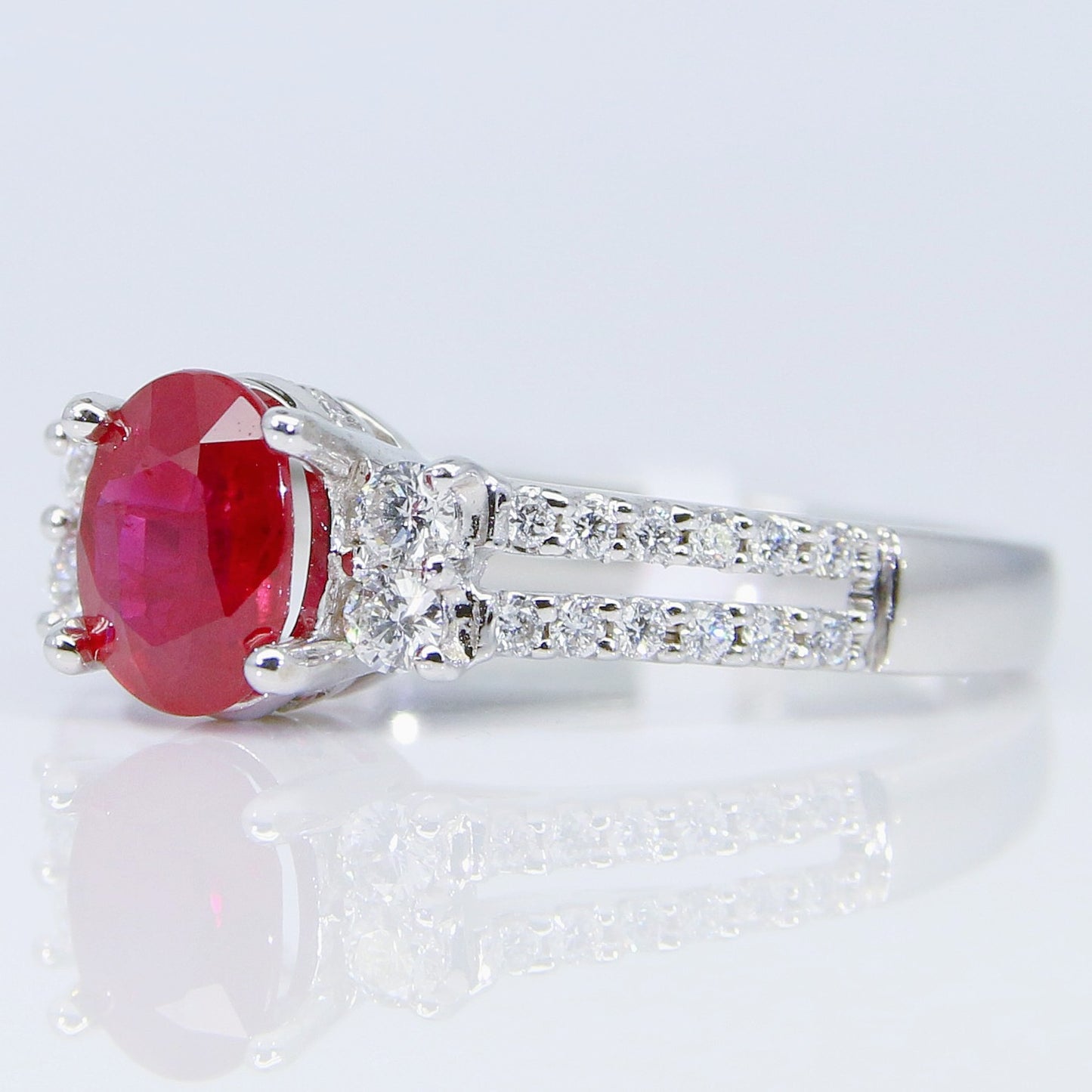 紅寶石女戒 緬甸 鴿血紅 0.85克拉 RG00208