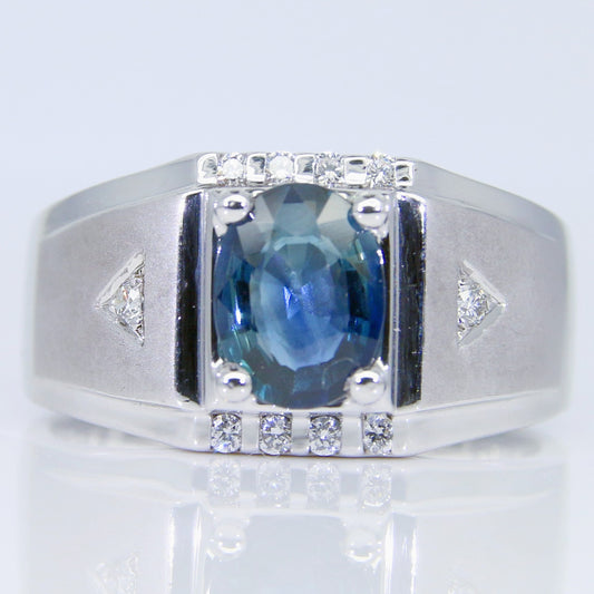 藍寶石男戒 1克拉 SM00657