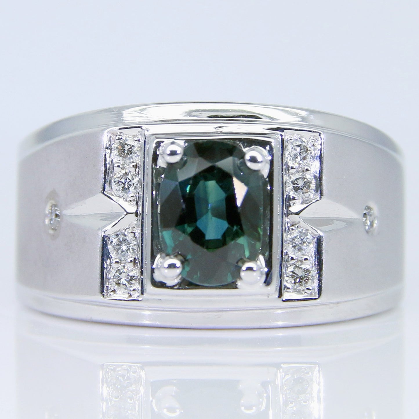 藍寶石男戒 無燒 錫蘭 1克拉 SM00695