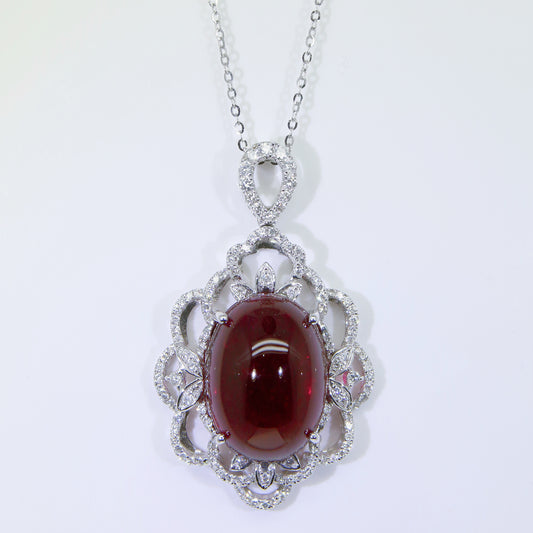 碧璽墜子 紅 29克拉 KD00046