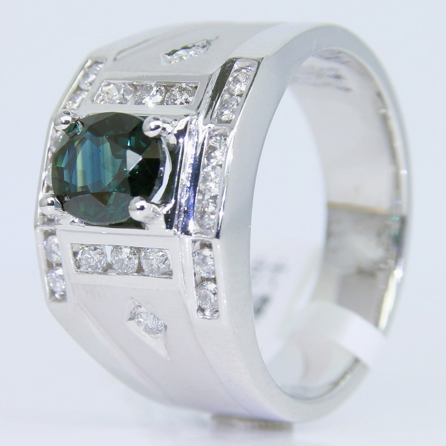 藍寶石男戒 無燒 1克拉 SM00697