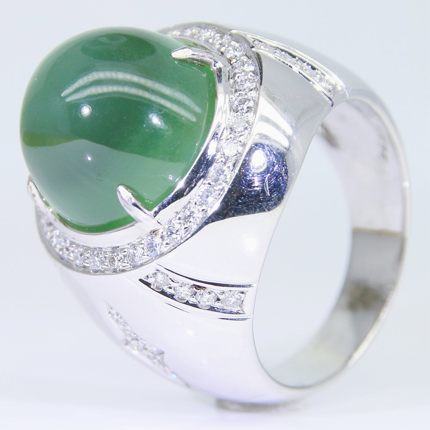 葡萄石男戒 無燒 18克拉 FM00003