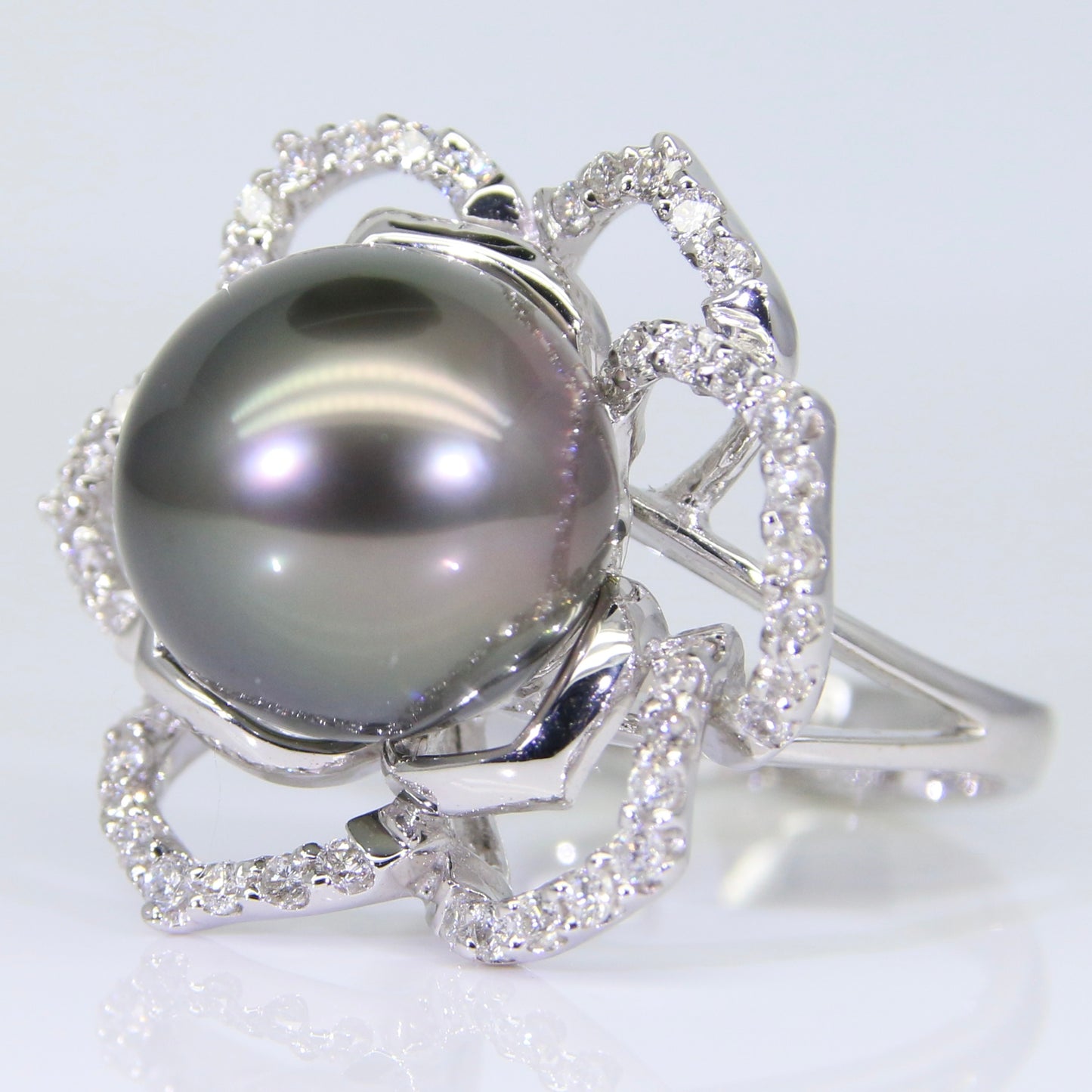 大溪地黑珍珠 戒指 12mm PG00058