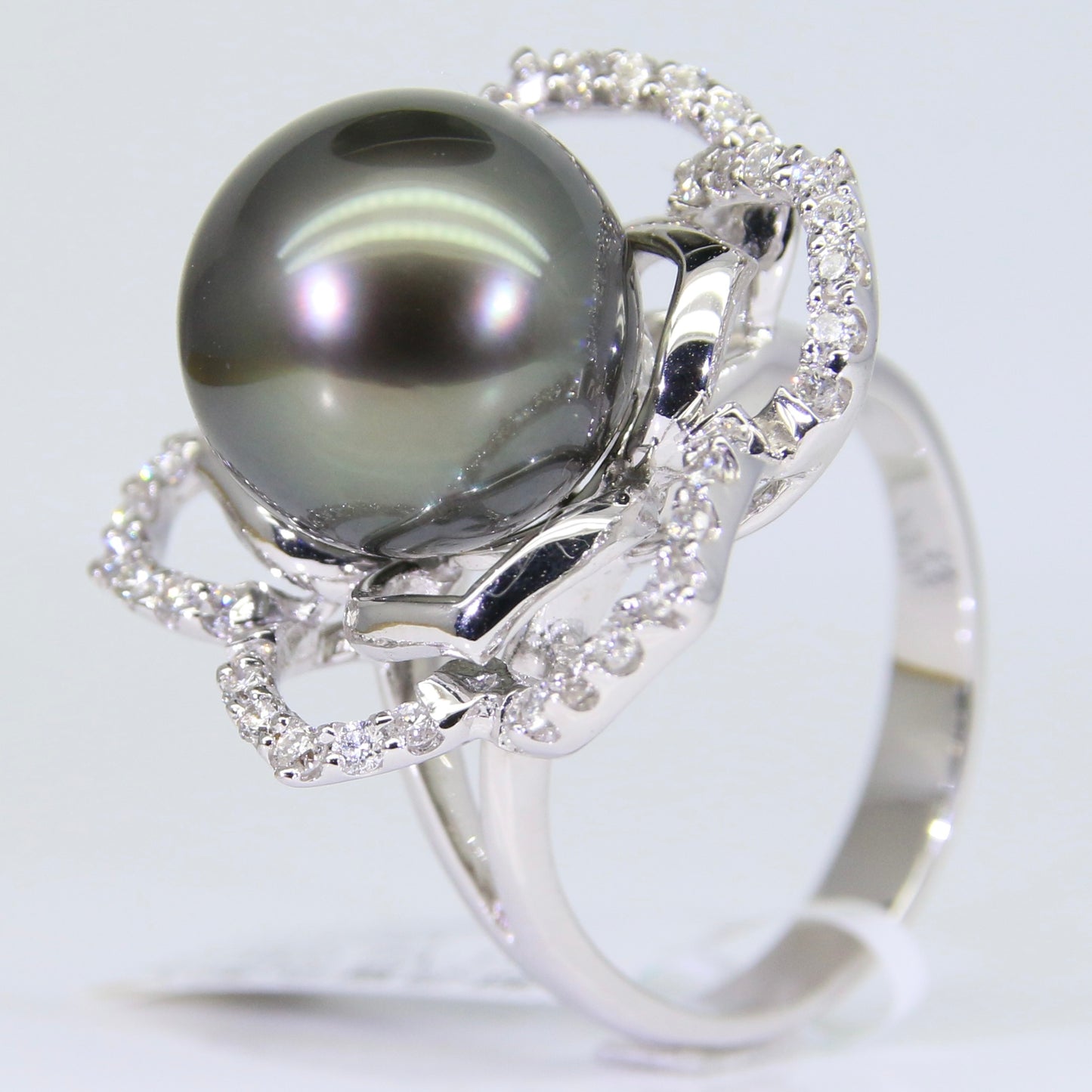 大溪地黑珍珠 戒指 12mm PG00058