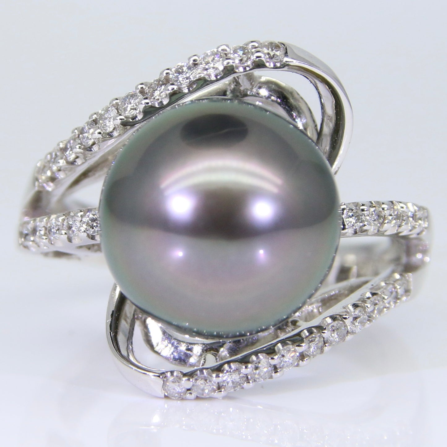 大溪地黑珍珠 戒指 12mm PG00064