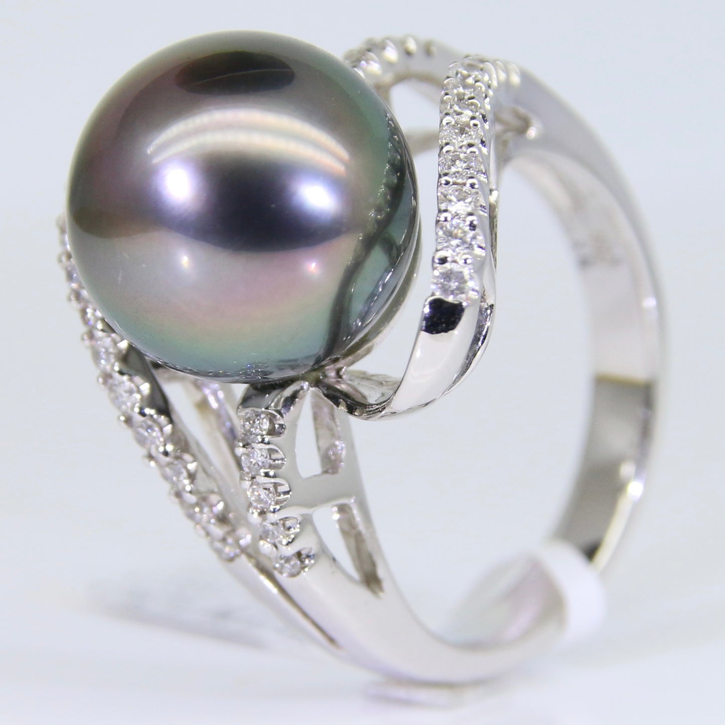 大溪地黑珍珠 戒指 12mm PG00064