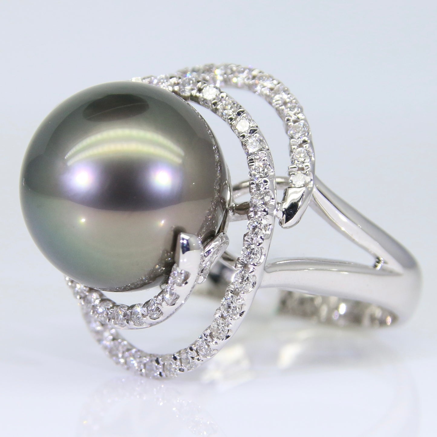 大溪地黑珍珠 戒指 15mm PG00062