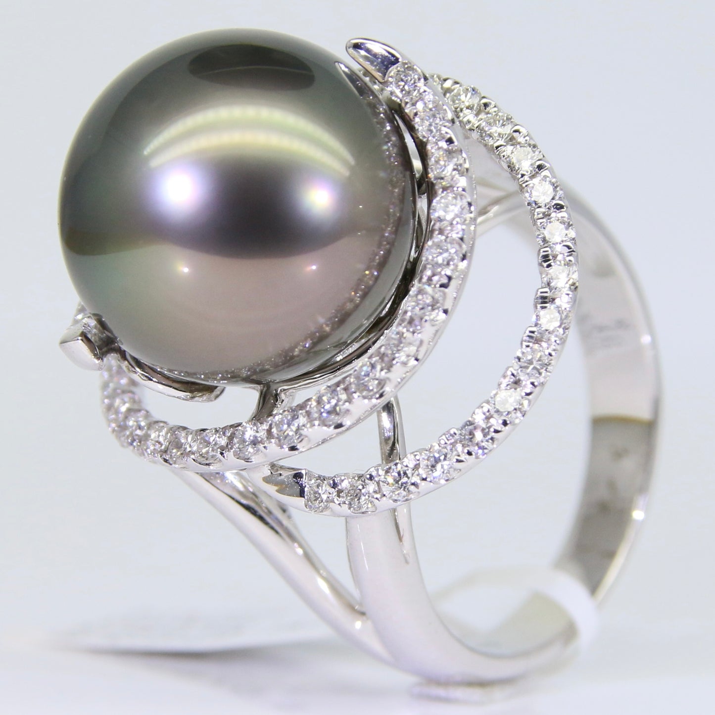 大溪地黑珍珠 戒指 15mm PG00062