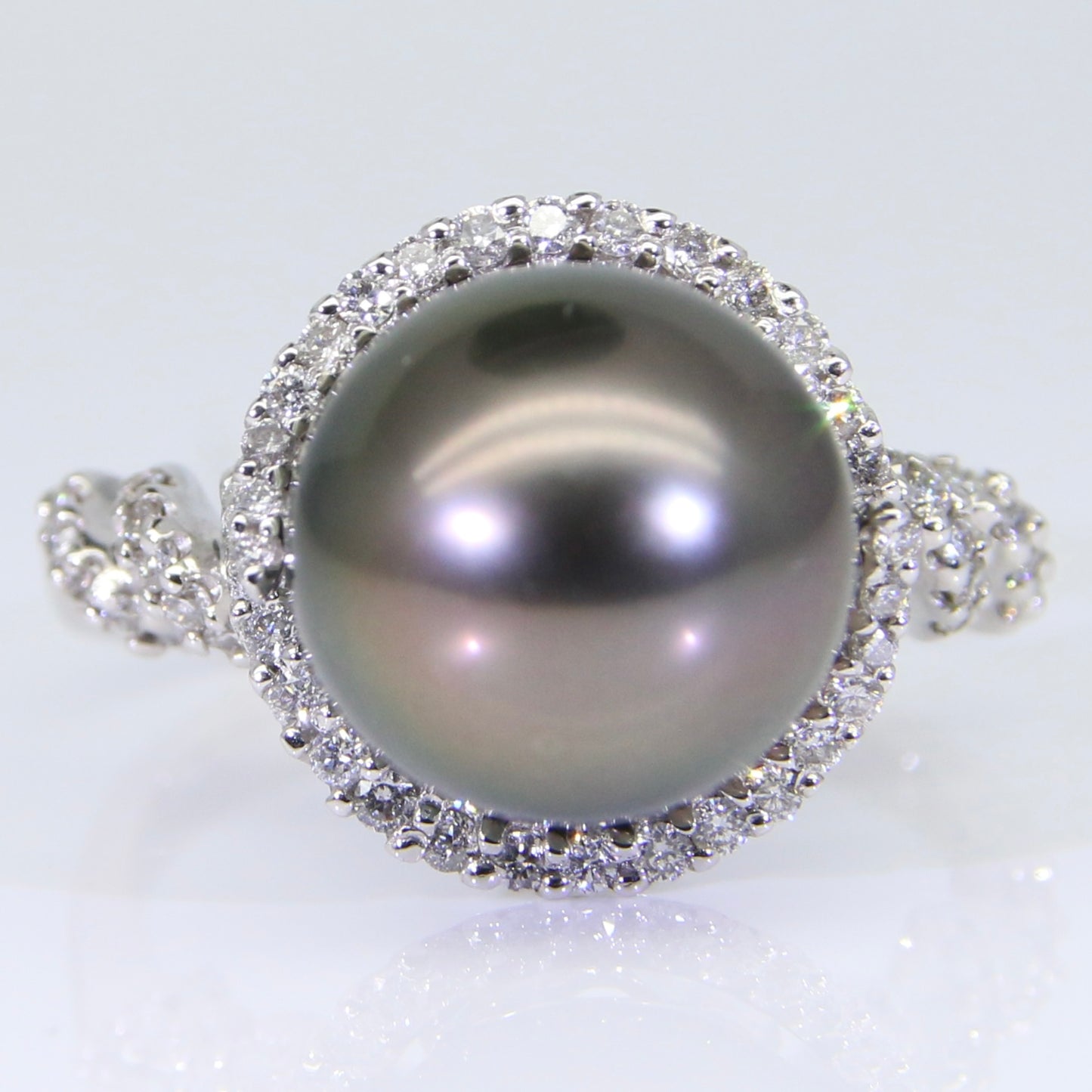 大溪地黑珍珠 戒指 11mm PG00054