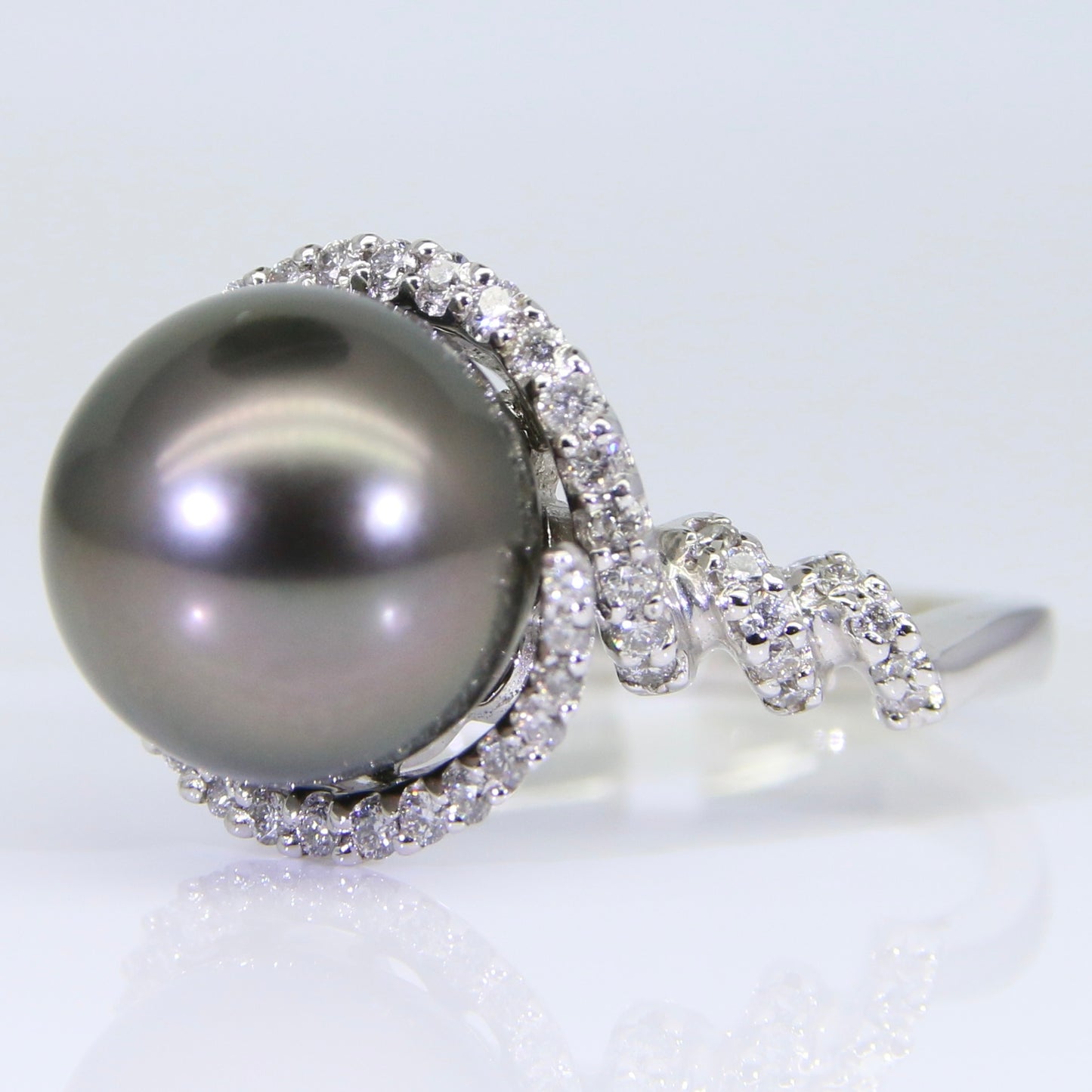 大溪地黑珍珠 戒指 11mm PG00054