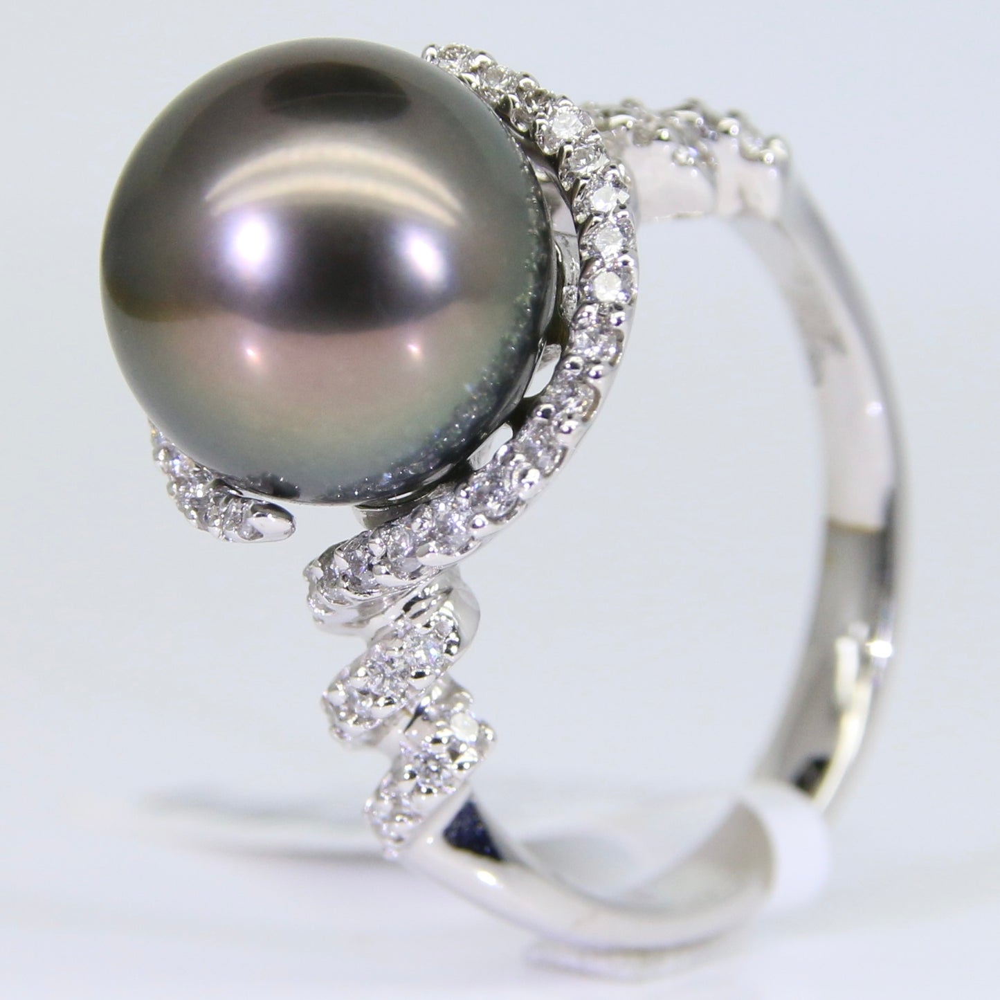 大溪地黑珍珠 戒指 11mm PG00054