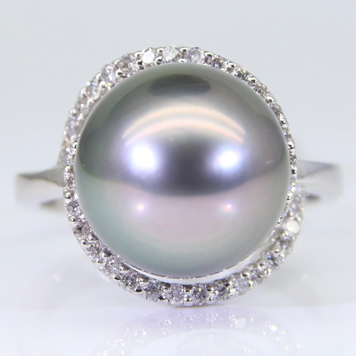 大溪地黑珍珠 戒指 12mm PG00057